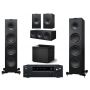 Домашний кинотеатр 5.1 KEF Q950 Satin Black + AV-ресивер Onkyo TX-NR6100 B M2